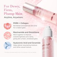 Sérum Brume Gelée Végétalienne PDRN Collagène Céramide Acide Hyaluronique |   Spray éclat double texture pour une hydratation et un éclat radieux (60ml)