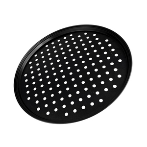 <span class=keywords><strong>Teglia</strong></span> per <span class=keywords><strong>Pizza</strong></span> <span class=keywords><strong>in</strong></span> Acciaio al Carbonio Rotonda, Spessore 0,6mm, Ecologica, Adatta al Forno, Antiaderente e Resistente ai Graffi - Product Image 3