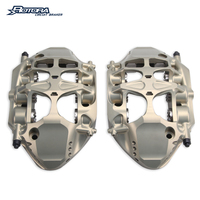 Kit Sport Esthétique Élégant : Ensemble d'Étriers de Frein de Course en Carbone Céramique Personnalisés 6 Pistons pour Tesla, Rivian, Lucid, Polestar, Fisker, NIO