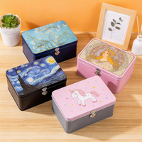 Boîte en étain décorative personnalisée en plusieurs couleurs pour la chambre des enfants ou l'emballage de cadeaux