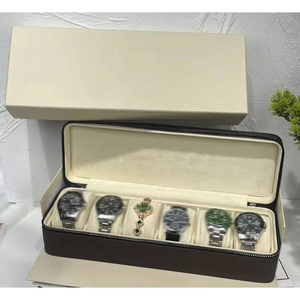 Étui de voyage portable pour montres, 5 emplacements, très vendu, adapté à toutes les tailles de montres, étui de transport multifonctionnel et étanche - Product Image 2