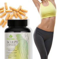 Complément Alimentaire Végétarien pour Adultes : Capsules de Gentiane et Extraits de Plantes pour le Contrôle du Poids et la Combustion des Graisses - 60 Capsules