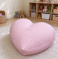 Coussin de sol moelleux en forme de cœur, pouf de canapé paresseux