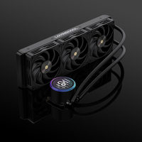 LOVINGCOOL terbaru kedatangan Super diam Temp Display 360mm ARGB CPU cairan pendingin kinerja tinggi pendingin air untuk Game PC casing