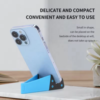 Support de téléphone portable flexible réglable pour tablette, support de téléphone en forme de V, support de téléphone portable en plastique ABS, mini support de bureau portable