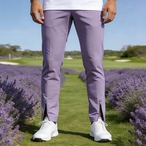 OEM Custom Wholesales High Stretchy Business Spandex Solid Grey Golf Sports Straight Long Pants <strong>for</strong> <strong>Men</strong> Knickerbockers <strong>Knickers</strong> - Product Image 2
