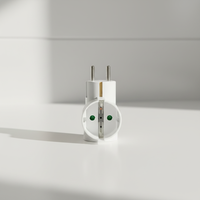 Prise européenne supérieure avec triple prise Schuko, rallonge 16A 250V IP20, usage hospitalier