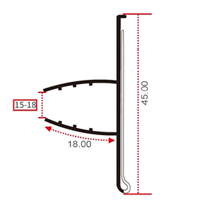 Porte-étiquette de prix en plastique transparent PVC pour magasin de détail, bande de données impressionnante pour les étagères en bois ou en herbe de 15 à 18 mm - Product Image 6