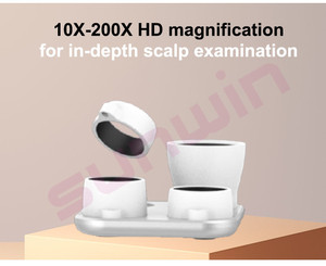 เครื่องวินิจฉัยหนังศีรษะด้วยภาพความละเอียด 16MP พร้อมระบบ AI ความแม่นยำสูง ขยายภาพ 10X-200X ตรวจจับสุขภาพรูขุมขนแบบเรียลไทม์ - Product Image 5