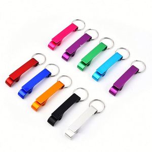 <b>Custom</b> Laser Logo Colorful Metal <b>Keychain</b> Multifunctional Portable Aluminum Alloy Beer Bottle Opener - Product Image 6