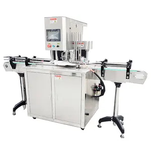 Full automatic canning machine aluminium pot pet cans filling capping sealing machine