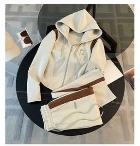 2025 nuovo maglione <span class=keywords><strong>con</strong></span> <span class=keywords><strong>cappuccio</strong></span> e pantaloni larghi due pezzi <span class=keywords><strong>tuta</strong></span> sportiva Set da <span class=keywords><strong>donna</strong></span> - Product Image 2