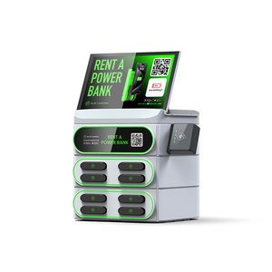 Armadietto di Ricarica Condivisa Mobile con Schermo da 10.1 Pollici e Luce Respirante, Stazione di Ricarica con 8 Slot per Power Bank Condivisi - Product Image 2