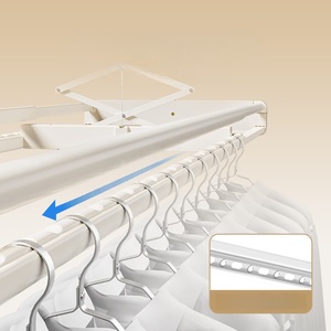 Tendedero eléctrico inteligente invisible para balcón con control remoto, elevación, desinfección y esterilización - Product Image 3