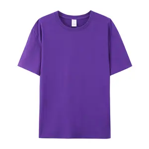 Bán Buôn Unisex Chất Lượng Cao 180G 100% Cotton Biểu Tượng Tùy Chỉnh In Ấn Trống O-Cổ Cộng Với Kích Thước Người Đàn Ông Của T-Shirts Cho Nam Giới