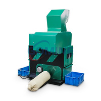 Machine à granuler le fil de cuivre de rebut 50-80 kg/h, machine de recyclage du fil de cuivre de rebut 0-30 mm, granulateur et séparateur de câbles