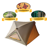 Bas prix Hubble Triangle 2 faces grand livre hexagonal Portable arabe Oxford parasol tente facile à installer Camping tente extérieure