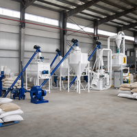 Ligne complète de machines de traitement des aliments pour volailles pour la production de poudre et de pâtes uniformes