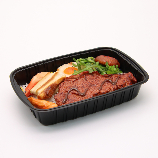 Microwave Safe Disposable Plastic PP Deli Tray Blister Process Heat Sealing Food Container Convenient for Home Commercial Use