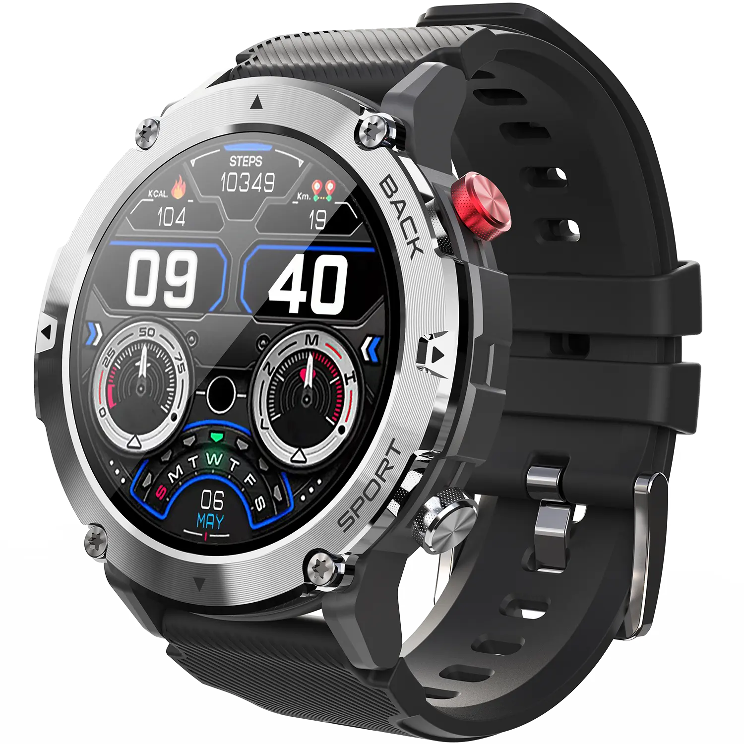 Valdus New Mobile Calling Phone Round Screen Smart Watch Blood Oxygen Monitor C21 Men Sport Smartwatch