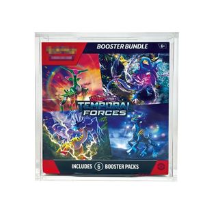 FX Premium Modern Clear Acrylic <b>Display</b> <b>Case</b> for Pokm Booster Bundle (New Style) | Portable UV Resistant Custom Logo Size for - Product Image 2