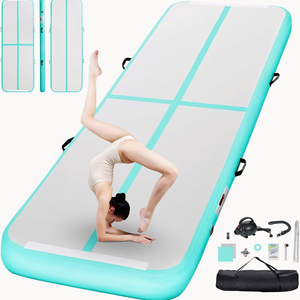 Colchoneta Inflable de PVC Impermeable para Gimnasia, 10 cm de Grosor, Material EVA, Colchoneta Inflable para Entrenamiento de Gimnasia, Bolsa para Yoga - Product Image 2