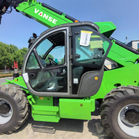 Chariot télescopique VANSE WSC1840 grande taille, portée 17,6 m, capacité 4000 kg, 4x4, pour l'agriculture, la manutention de matériaux, la construction et le levage