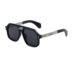 Gafas de sol polarizadas con montura cuadrada Carrera para hombre, lentes negras UV400 TAC, montura de aleación de zinc, protección solar para exteriores - Product Image 3