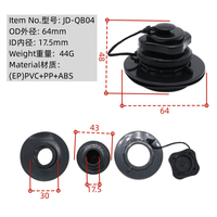 Haute qualité en plastique Tpu/pvc Boston vanne d'air noir Kayak bateau gonflable buse d'air raccords de vanne d'air accessoires