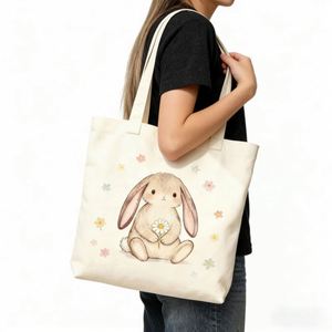 Sacs de courses personnalisés avec logo couleur, en stock, recyclés, imprimés, vierges, fourre-tout, sacs à fermeture éclair pour usage quotidien et cadeaux - Product Image 1