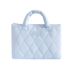 Sac pour ordinateur portable Beilian 14 pouces en nylon antichoc pliable avec poignée Bleu Gris Rose Beige Hiver 2025 - Product Image 3