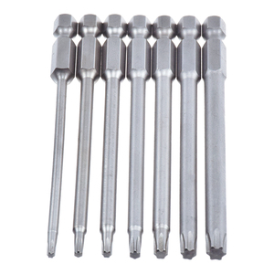 7pcs 1/4 Inch Hex Shank Torx Head 100mm Magnetic <strong>Security</strong> <strong>Screw</strong> Driver <strong>Bits</strong> T8-T30 - Product Image 3