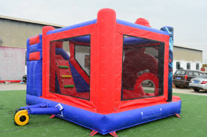 Großes Spiderman Hüpfburg für Kinder Hüpfburg-Kombi Aufblasbar mit Gebläse PVC-Material Sprungmodell Seefracht - Product Image 4