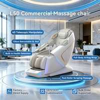 Fauteuil de massage 4D L50 à rail SL étendu, avec airbag complet et chauffage lombaire, pour usage domestique et commercial, idéal pour SPA - Vente chaude OEM ODM