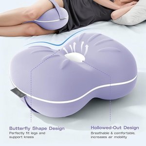 Coussin pour genoux pour dormeurs latéraux - Coussin rafraîchissant entre les jambes pour <span class=keywords><strong>dormir</strong></span> sur le côté - Coussin pour genoux en mousse à mémoire de forme <span class=keywords><strong>avec</strong></span> sangle pour les douleurs aux hanches - Product Image 2