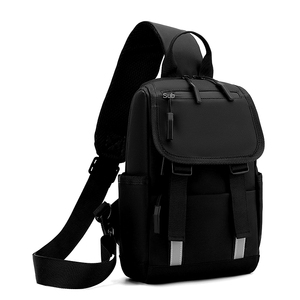 Bolso <span class=keywords><strong>de</strong></span> pecho para hombre con película <span class=keywords><strong>de</strong></span> cuero <span class=keywords><strong>de</strong></span> marca <span class=keywords><strong>de</strong></span> moda transfronteriza, tendencia <span class=keywords><strong>de</strong></span> motocicleta estilo Hong Kong, <span class=keywords><strong>Cros</strong></span> multifuncional <span class=keywords><strong>de</strong></span> un solo hombro - Product Image 5