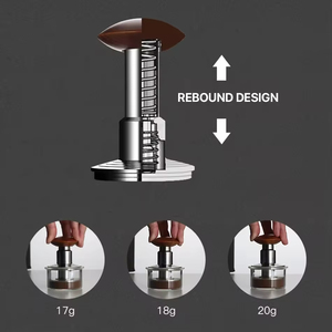 Hauteur réglable SUS304 Base plate en métal Espresso Tamper 51mm 53mm 58mm Poudre Marteau Pression constante Café Taster - Product Image 3