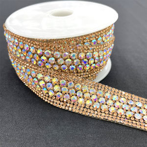 R005, cadena de diamantes de imitación de cristal brillante personalizada, adorno de hierro en diamantes de imitación para <span class=keywords><strong>Germant</strong></span> - Product Image 4