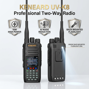 KENEARD UV-K8 10W Talkie-walkie avec réduction de bruit IA, bouton de vibration, lampe torche arrière, double bande, 2800mAh, radio à un clic - Product Image 1