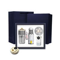 Coffret cadeau d'entreprise chaud Smart Thermos tasse parapluie Portable Mini ventilateur logo personnalisé articles d'été coffret cadeau promotionnel de luxe