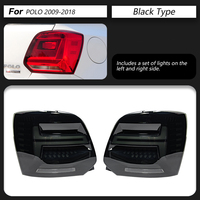 CREULI Autolichter für VW Polo LED-Rückleuchten 2009-2017 Polo 6R Rücklicht DRL Rückstopp-Bremsleuchten Autozubehör