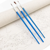 Kits de peinture de paysage par numéros pour décoration murale Sunset and Creek Peinture à l'huile avec pinceaux