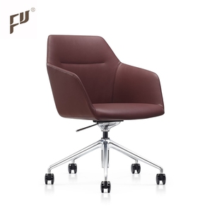 Prezzo di Fabbrica Miglior Prodotto Sedia da Ufficio per Riunioni in Pelle a Schienale Basso con Ruote - Product Image 2