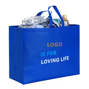 Индивидуальные нетканые рекламные многоразовые тканевые сумки для покупок ламинированные нетканые сумки для покупок оптом на заказ