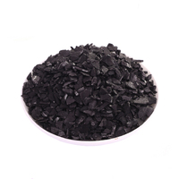 Charbon actif granulaire de coque de noix de coco pour l'élimination du fluorure, 1-2 mm, 2-4 mm, pour filtre à eau et traitement de l'eau potable