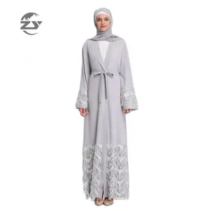 Sıcak satış İslam giyim müslüman uzun elbise hırka elbise Islam kadın moda etnik pullu pullu gece elbisesi elbise