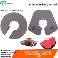 Cape de coiffure incassable, facile à nettoyer et imperméable ; Cache-cou réutilisable en silicone pour usage en salon, fabriqué à Guangdong
