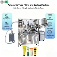 Machine rotative servo de remplissage et de scellage de tube de dentifrice de cosmétiques de dentifrice de crème d'onguent