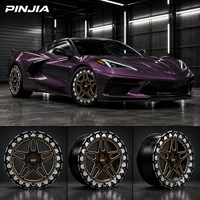 Jantes de drag racing PJ Beadlock polies 15x3 15x8 17x4.5 15x10 15x12 pour Corvette C8 Chevrolet S10 Drag Truck Chevelle