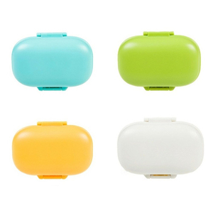 Boîte à pilules en plastique à 4 compartiments, portable et détachable, vente en gros - Product Image 3